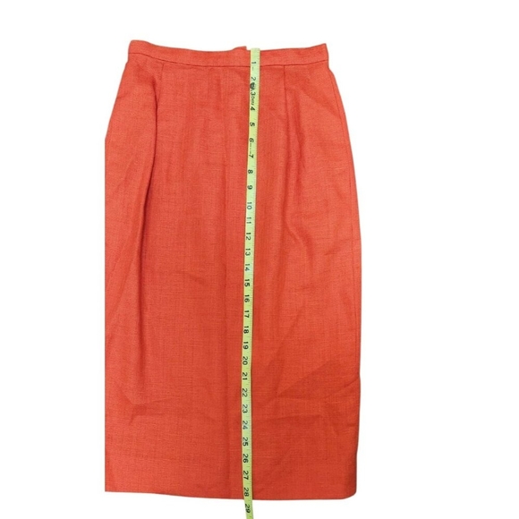 VINTAGE 80s CAROLINA HERRERA Designer suit Linen Size 6 - Picture 15 of 16